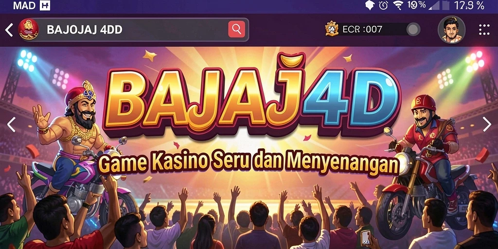 Tampilan gameplay seru dari BAJAJ4D dengan beragam pilihan permainan Kasino.