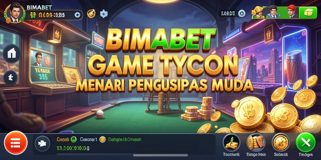Screenshot BIMABET menampilkan pemain yang sedang mengelola bisnis dengan baik.