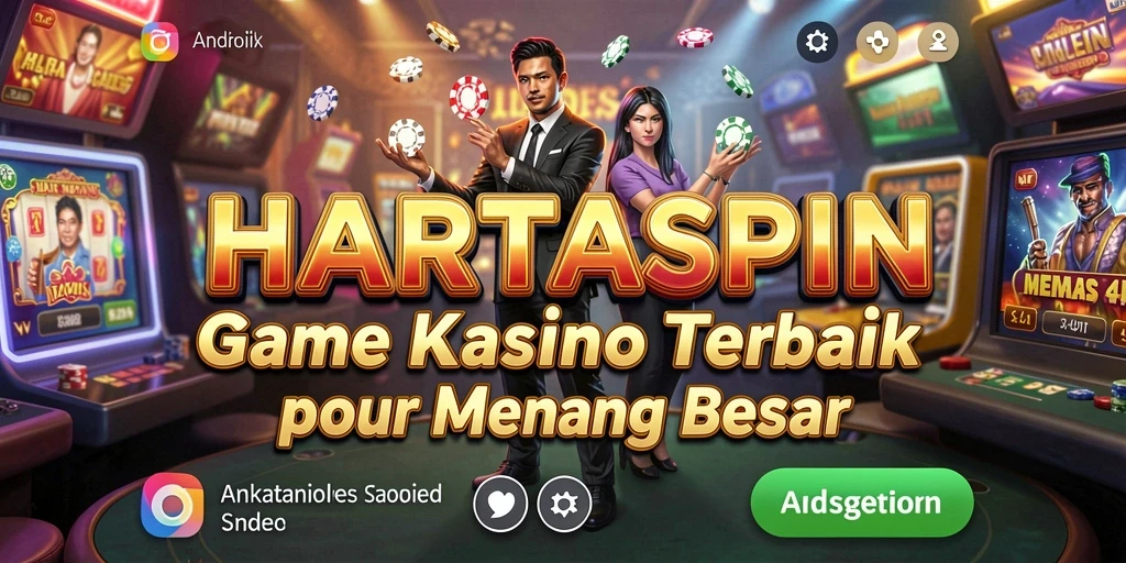Tampilan gameplay menarik dari HARTASPIN saat bermain Kasino.