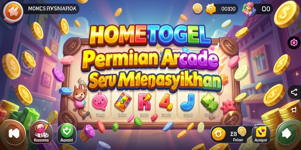 Screenshot gameplay HOMETOGEL menunjukkan aksi seru dalam permainan Arcade.
