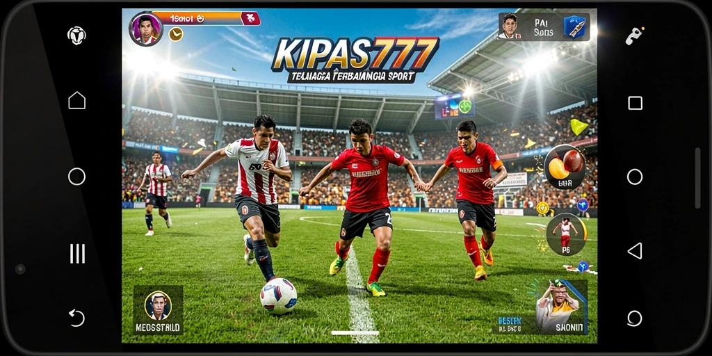 Screenshot gameplay KIPAS777 menampilkan aksi olahraga yang mendebarkan.