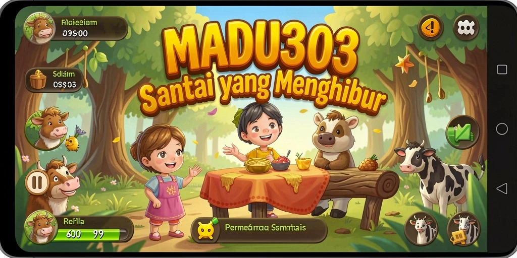 Tampilan menarik gameplay MADU303 yang santai dan menghibur.
