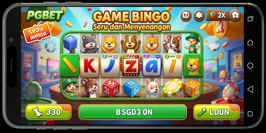 Tampilan gameplay Bingo yang menarik dan penuh warna di PGBET.