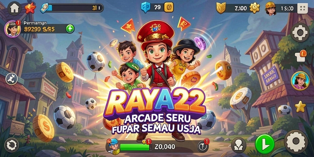 Gameplay RAYA22 yang penuh aksi dan tantangan menyenangkan.