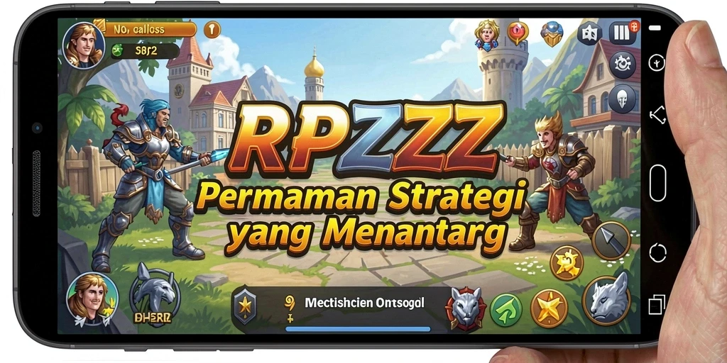 Tampilan gameplay RPZZZ yang strategis dan menantang.