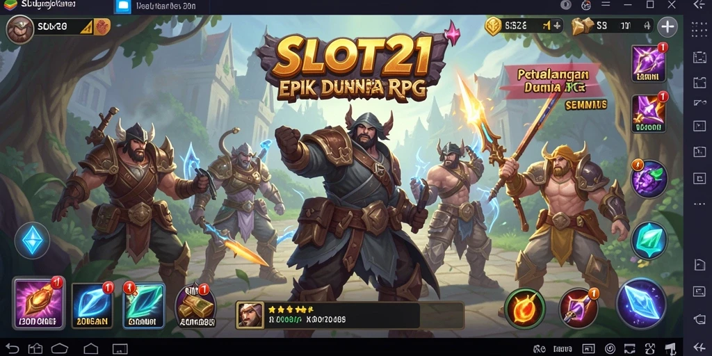 Tangkapan layar menunjukkan aksi pertempuran seru dalam game RPG.