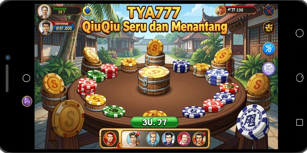 Gameplay QiuQiu yang seru dan intens di TYA777.